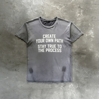 T-shirts amples vintage personnalisés de haute qualité, effet vieilli, imprimés DTG, fabriqués en Chine