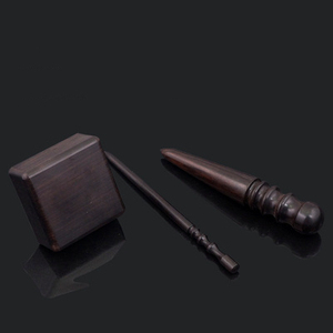Set di strumenti per brunitura in pelle da 3 pezzi strumento per bordi sottili in legno affusolato <span class=keywords><strong>e</strong></span> finiture per cubetti di brunitura per portafogli con fori per cintura - Product Image 3