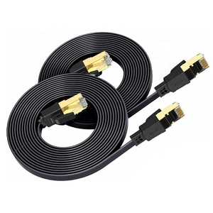 Câble Ethernet plat blindé Cat8 SFTP 40 Gbit/s 2000 MHz en cuivre, cordon de brassage RJ45 5m 20m longueur personnalisée, câble LAN intérieur - Product Image 4