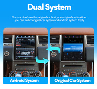 Autoradio Android 13 avec GPS, navigation, lecteur multimédia intégré, CarPlay sans fil, Android Auto, visionneuse de photos, 1 an de garantie, Range Rover Sport