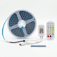 Tira de Luces LED en Forma de S, 12V WS2815, Cobre, Inteligente, Zigzag, RGB, Direccionable, DMX512, IP33, para Iluminación de Letreros de Hotel