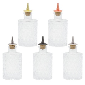Bouteille de <span class=keywords><strong>gin</strong></span> amère en acier inoxydable Juniper <span class=keywords><strong>japonais</strong></span> avec bouchon en chêne fait main, bouteille de bitters de bar réutilisable et écologique 150ml - Product Image 1
