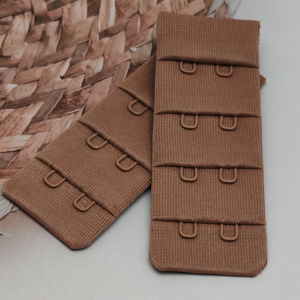 Bande de crochets et œillets pour vêtements, accessoires personnalisés pour sous-vêtements, bande de crochets d'extension de soutien-gorge 28 mm 4 rangées, utilisée pour la lingerie de luxe - Product Image 1