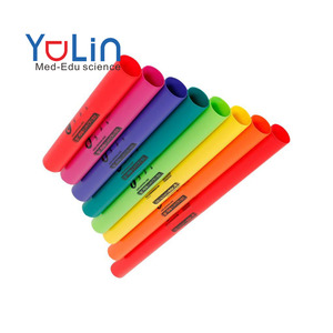 Herramientas de Enseñanza Musical, Percusión, Instrumento Diatónico Primario Afinado, Whackers Primarios, Juego de Tubos de Sonido de Plástico de 8 Tonos - Product Image 1