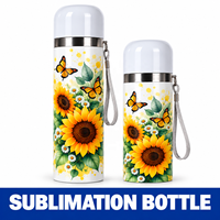 Botol Air 500 ml dengan Tali, Tumbler untuk Olahraga, Sublimasi, Cetak Kosong, Hadiah Bisnis, Outdoor, Botol Kosong untuk Hot Press