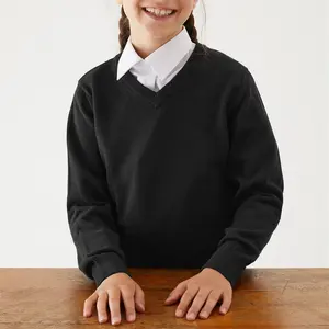 OEM Service Round-Neck Blank Sweater Modern Designs Private School Primary School Uniforms