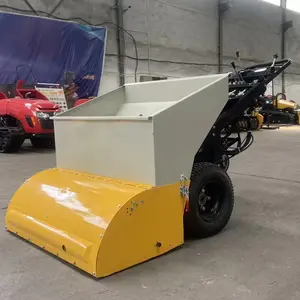 Machine à pavés puissante pour l'extérieur, mini finisseur de chaussée de 1 mètre, godet de 150 L, prix avantageux - Product Image 1