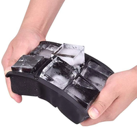 Molde de silicona flexible de 6 compartimentos sin BPA para cubitos de hielo, ecológico, cuadrado, para alimentación de bebés, congelador, reutilizable, hecho en casa
