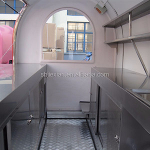 Kiosque mobile pour en-cas en acier inoxydable JX-FR280A avec équipement de cuisson au gaz/électrique et roues à vendre - Product Image 5