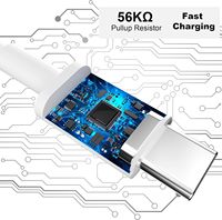 Câble de charge rapide USB-C Type C 60W PD 3A avec gaine TPE pour téléphones Android et iPhone 15 16 17 18 Pro Max – Vente en gros