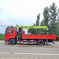 Grue de chargement montée sur camion HLW 6x4, grue hydraulique multi-sections, flèche de levage de 9,5 m, moment de levage élevé