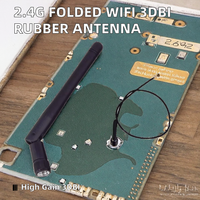 2.4G petite antenne de gain 3DBI pliée 2.4G module de routeur sans fil en caoutchouc à broche intérieure antenne 3DBI pour la communication
