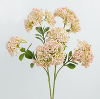 Fleur artificielle Babao multi-têtes, imitation de chou-fleur et de fruits de riz, écologique, haute simulation, pour Thanksgiving et mariage, vert