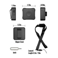 JIMIMAX PL601 Rastreador GPS Portátil 4G Mini Localizador con Funcionamiento por Fases Horarias, SOS, Impermeable para Mayores, Mascotas y Niños, Múltiples Alertas por APP/PC