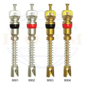 อะไหล่ซ่อมรถยนต์8001 8002ทองเหลืองยางวาล์วแกน5V1ด้ายยางวาล์วก้านหลัก