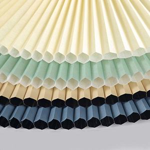 Disponible 3*13,4 <span class=keywords><strong>M</strong></span> 16 mm amarillo de arriba hacia abajo persianas de sombra de nido de abeja no tejidas Color sólido para puerta de dormitorio - Product Image 2