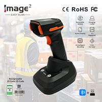 HC-882BTP Escáner de Código de Barras Industrial 2D de 1.3MP, Lector de Códigos QR Inalámbrico USB Bt, Lector Portátil para Logística de Almacén