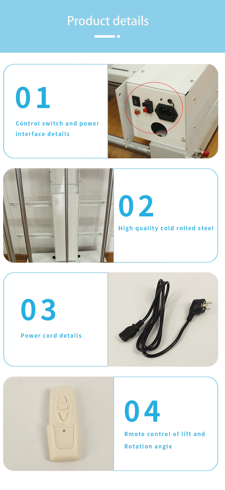 32-75inch 180 degree left and right rotation Height Adjustable Ceiling Drop down TV lift Motorized TV bracket TV mount