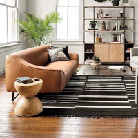 Table d'appoint en bois de Mgo massif de conception moderne faite à la main avec chaise à roulettes pour salon, surface de tapis, meubles de maison