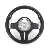 Volant en bois vintage noir personnalisé pour F10 F11 F30 F32 F33 F36 F82 E90 E92 E93 M3 X1 E84 X5 E70 E71