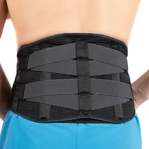 Cinto de apoio lombar para a costas, para ciatica, escoliose, alívio da dor nas costas, com alças ajustáveis duplas