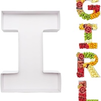 ZIJRXQ Boîte décorative en carton de 12 pouces, remplissable, en forme de centre de table, pour aliments pour bébés (I)