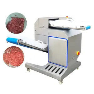 Tự động 1-3 tấn/h Công suất thịt Slicer Shredder giá máy với dischraging vành đai