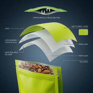 Mini <span class=keywords><strong>Bolsas</strong></span> de Té Instantáneo Selladas por 3 Lados, <span class=keywords><strong>Bolsas</strong></span> de Plástico de Aluminio para Envasar Especias en Polvo, Sobres Vacíos para Té - Product Image 3
