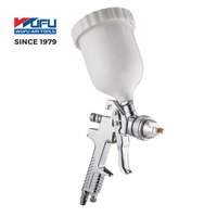 Pistol Semprot Cat H-828G WUFU Gravity Feed HVLP 1.4mm untuk Perbaikan Mobil dengan Cup 600ml