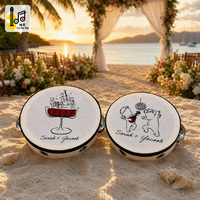 Tambourin miniature personnalisé 4 pouces pour mariage, instrument de musique en gros, modèle 2025, prix compétitif