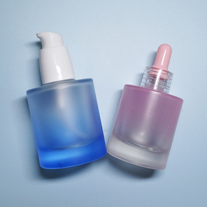 New Thick Bottom <b>Essential</b> <b>Oil</b> Dropper Bottle Cosmetic Glass Luxury Flat Shoulder Customized Logo 20ml 30ml 50ml Personal Care - Product Image 4