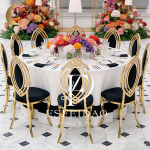 Gold Frame Stainless Steel <b>Velvet</b> Modern Luxury Commercial <b>Dining</b> <b>Chairs</b> for Weddings Events Restaurants & Hotels - Product Image 2