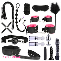 26pcs 15pcs bdsm set Products anal plug juegos sexuales juguete del sexo bondage kit set sex game mari et femme toy