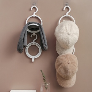 Multifunctional Plastic Hat <b>Storage</b> <b>Rack</b> Circular Combination Overlay Hook Scarf Bag Organizing <b>Rack</b> for Household - Product Image 6