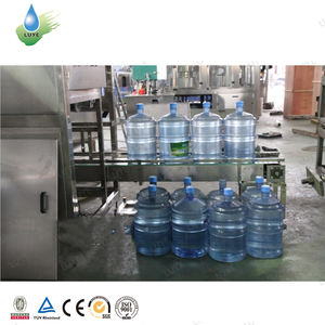 Machine de remplissage et de bouchage automatique de bouteilles d'eau pneumatique à grande ouverture 2 en 1 5 gallons 4 têtes - Product Image 2