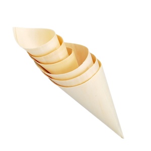 Cône en bois biodégradable <span class=keywords><strong>de</strong></span> style japonais pour apéritifs <span class=keywords><strong>de</strong></span> dessert, salades dans les restaurants, les bars, les auberges et les dîners - Product Image 1