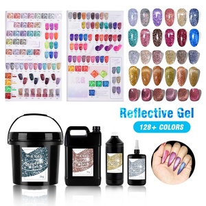 R S Nail Manufacturer Direct Bulk Reflective Gel Polish Water Base French Vegan Non-Toxic Eco-Friendly Custom Logo Super <span class=keywords><strong>Flash</strong></span> - Product Image 2