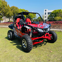 Kart à pédales automatique 4 roues 200cc, moteur à essence refroidi par eau, double siège, tout-terrain, buggy des dunes