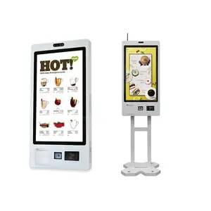 Crtly Ticket Self Ordering Kiosk In Restaurant Self Checkout Interactive Self Service Wall Mounted Kiosk