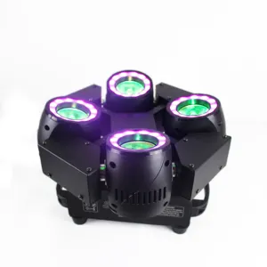 2019 New Product 4 Heads 60W RGBW 4in1 LED Sharpy Beam Moving Head for Stage DJ Disco