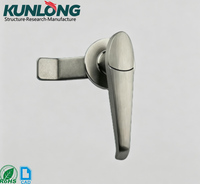 Ensemble de serrures cylindriques industrielles populaires en gros, en acier inoxydable, marque KUNLONG, entraxe 50 mm, 2 clés, ANSI Grade 1