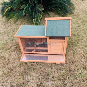 SDR027 Eco-Friendly Wooden Rabbit Hutch Outdoor All Seasons <b>Pet</b> House - Product Image 3