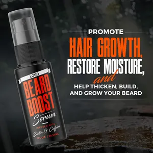 Beard Growth Serum Natural Beard Care With Biotin Caffeine For Healthier Thicker Fuller For Mens Grooming Facial Hair Serum