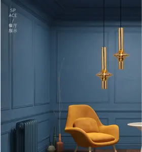 Glass Shade Hanging Golden Smoky Smoky Nordic Pendant Lighting Chandelier For Living Room Bedroom Home Decor