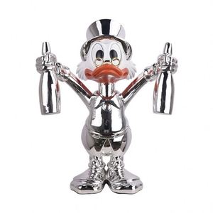 Prix <span class=keywords><strong>d</strong></span>'usine Sculpture Pop Art Moderne de Luxe en forme de Sac <span class=keywords><strong>d</strong></span>'argent et de Canard en Résine Électroplaquée, <span class=keywords><strong>Décoration</strong></span> <span class=keywords><strong>d</strong></span>'<span class=keywords><strong>Intérieur</strong></span> Haut de Gamme pour <span class=keywords><strong>Chambre</strong></span> - Product Image 5