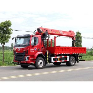 Grue montée sur camion Chenglong M3 équipée d'une grue à flèche droite Sany 12T Pro, intégrée à la fonction de benne basculante pour une utilisation multi-scènes - Product Image 3