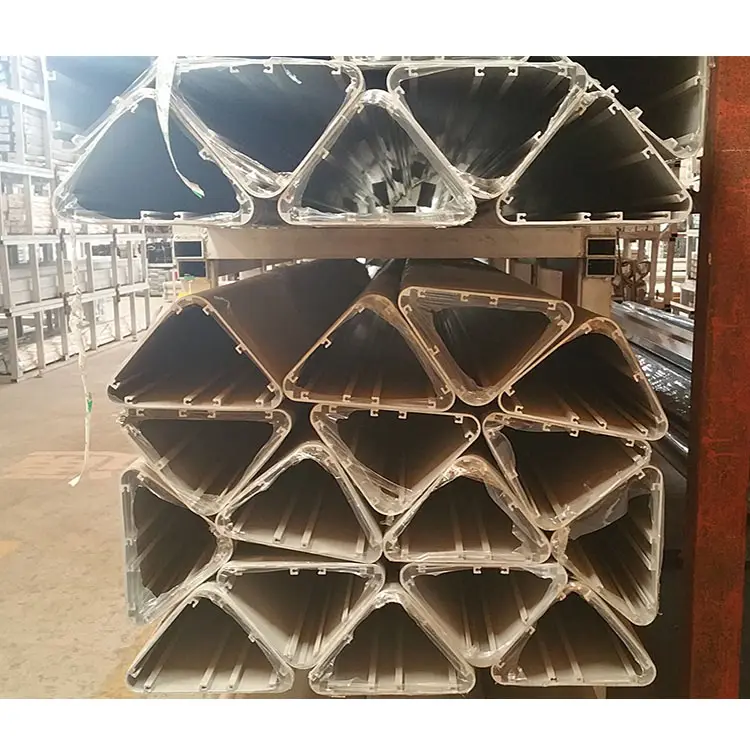 Tubular aluminium hollow section triangle,rectangle / aluminium frame tube profile manufacturer / aluminium tube triangle pipe