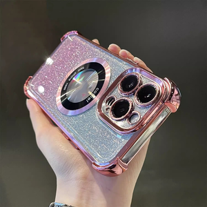 Custodia per telefono <span class=keywords><strong>trasparente</strong></span> con Glitter Flash di lusso per <span class=keywords><strong>iPhone</strong></span> 15 14 13 Pro Max <span class=keywords><strong>Plus</strong></span> <span class=keywords><strong>Cover</strong></span> antiurto Anti-caduta - Product Image 6