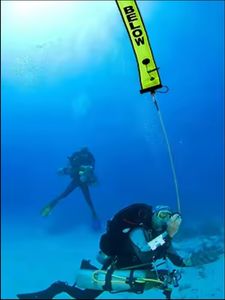 Yüzey işaretleyici şamandıra renkli görünürlük güvenlik şişme tüplü SMB dalış uyarısı dalgıç aşağıda dalış güvenlik dişli ekipmanları - Product Image 6