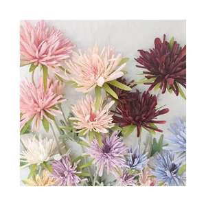 BH230047 Maceta pequeña de plástico verde con <span class=keywords><strong>planta</strong></span> de <span class=keywords><strong>IRIS</strong></span> Rosa artificial Decoración de flores de un color para <span class=keywords><strong>planta</strong></span> en maceta de seda de fiesta - Product Image 1